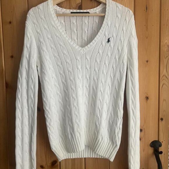 Ralph Lauren Women's White Jumpers - Picture 1 of 1